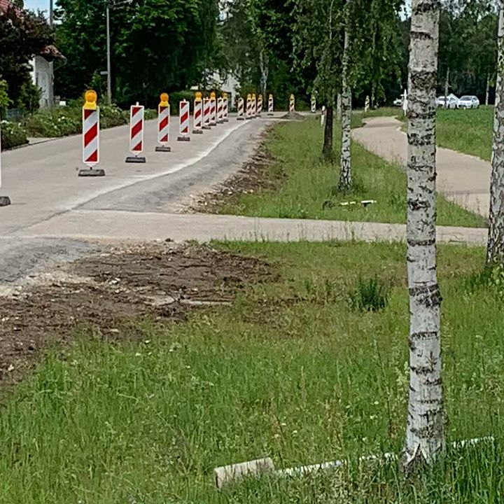 Bankettbefestigung Niedermauker Straße Juni 2020 Bild: KEF