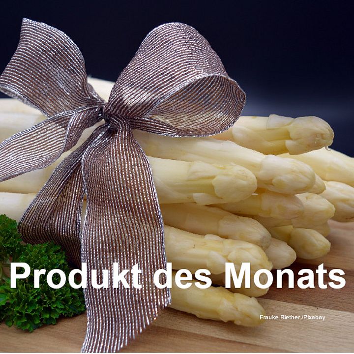 Produkt des Monats - Spargel Bild: F. Riether Pixabay