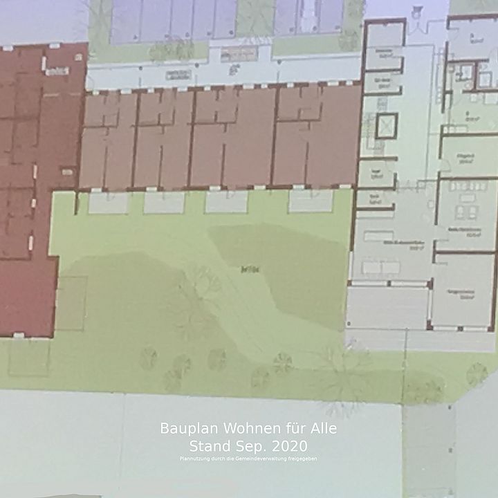 Bauplan "Wohnen für Alle" Stand: Sep 2020 Bild: Gemeinde Röttenbach freigegeben.