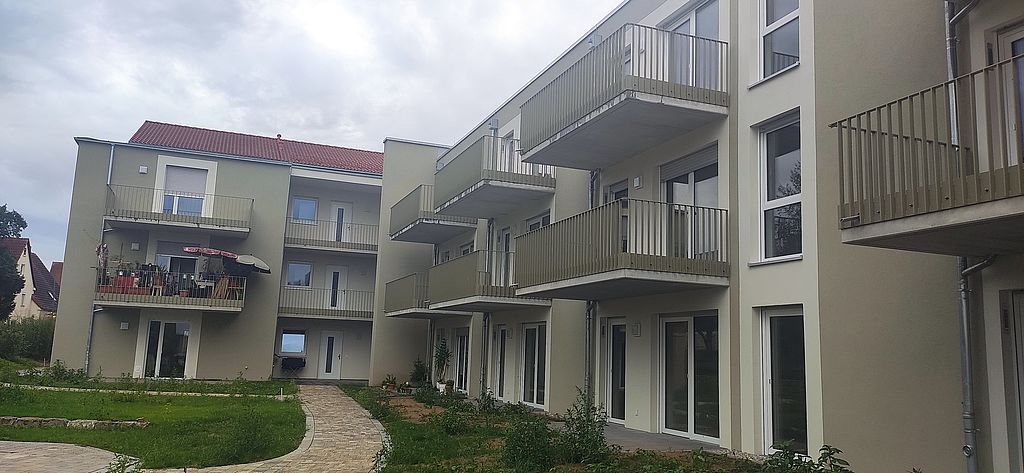 Außenanlage der Wohnanlage "Wohnen für ALLE"