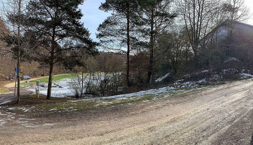 Bauhof Röttenbach Böschung Nordseite Feb. 21 Bild:KEF